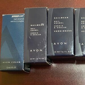 Avon Speed Dry Delicata and  2 Avon Nailwear Pink Foil , 1 Like Linen, 1 Clear